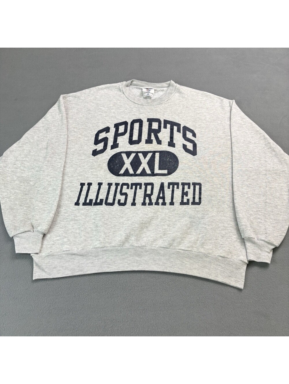 Vintage 90s Sports Illustrated Crewneck Sweatshirt Size XL Gray